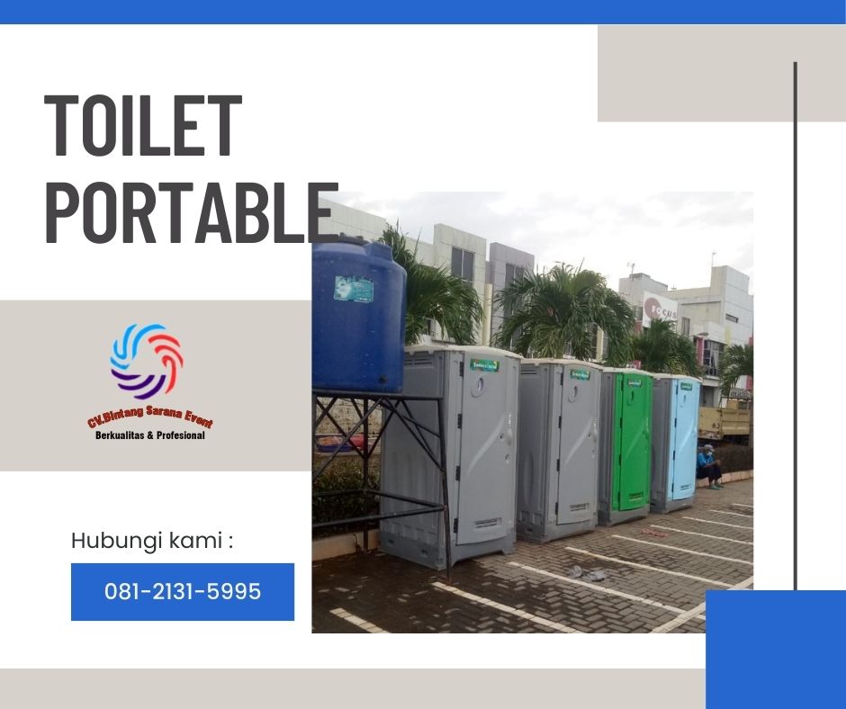 Disewakan Toilet Portable Free Ongkir Jabodetabek