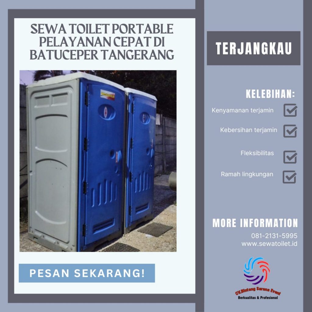 Sewa Toilet Portable Pelayanan Cepat Di Batuceper Tangerang